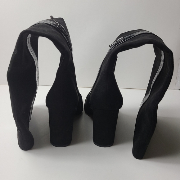 NEW 14TH & UNION jacki heeled textile boots - Picture 4 of 8